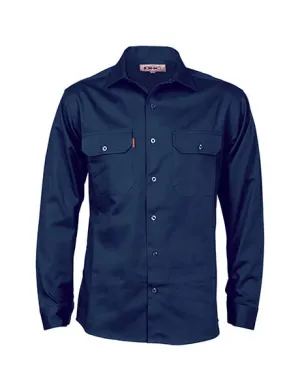 DNC Cotton Drill L/S Work Shirt Long Sleeve (3202)