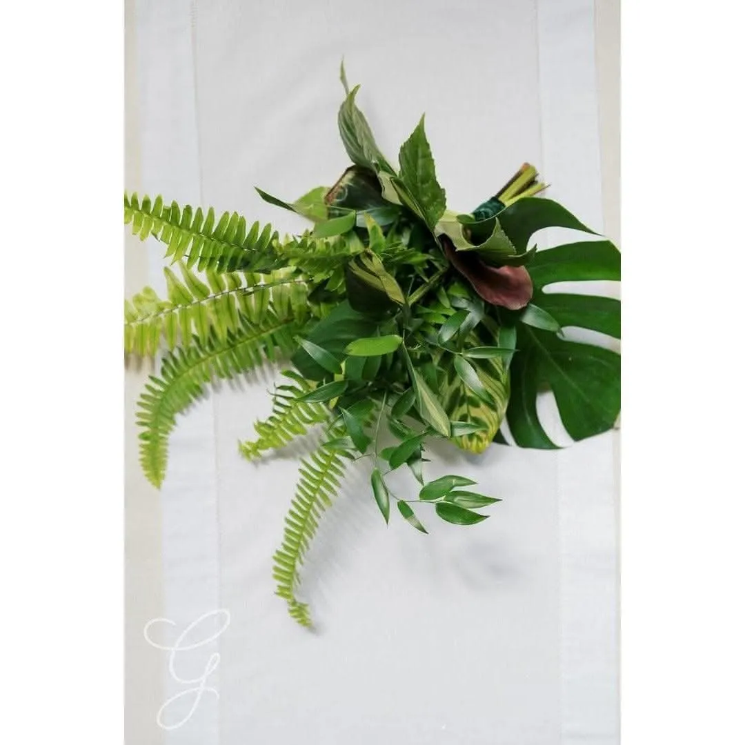 Green Monochrome A la Carte Bridesmaid Bouquet